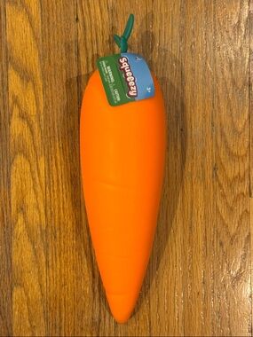 Squeezy Giant Carrot Squishy Toy - Bright Orange